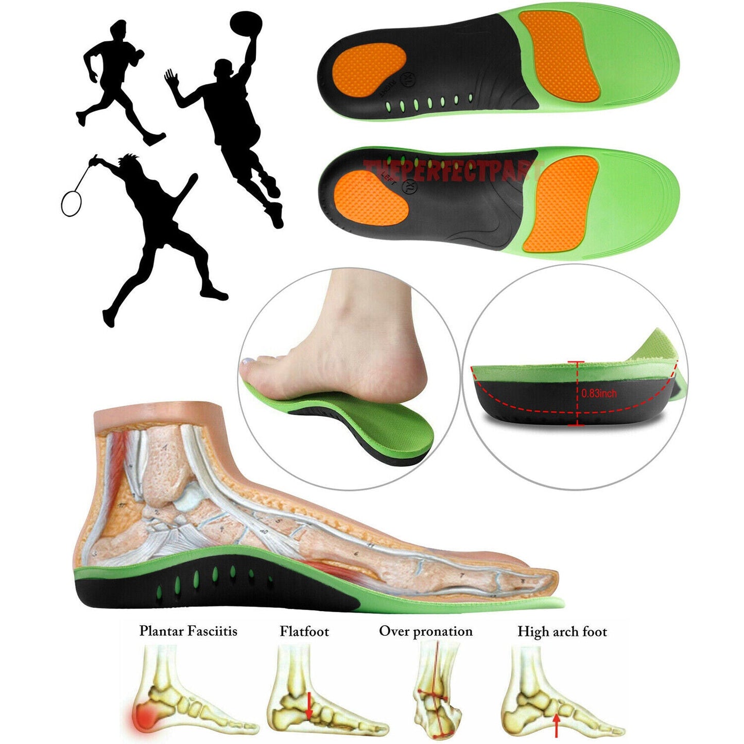 Plantar Fasciitis Insoles | Arch Support | ActiveSupport UK