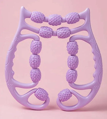 Plastic Leg Massager Roller with Multi-Wheel Ring Design