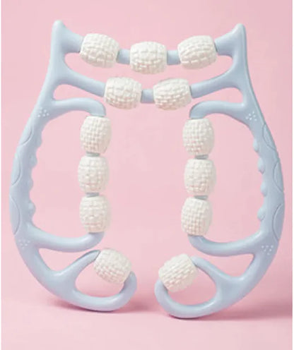 Plastic Leg Massager Roller with Multi-Wheel Ring Design
