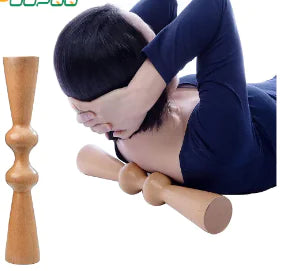 Wooden Muscle Release Tool with Spinal Roller - back trigger point therapy and spinal tension relief - ActiveSupport UK