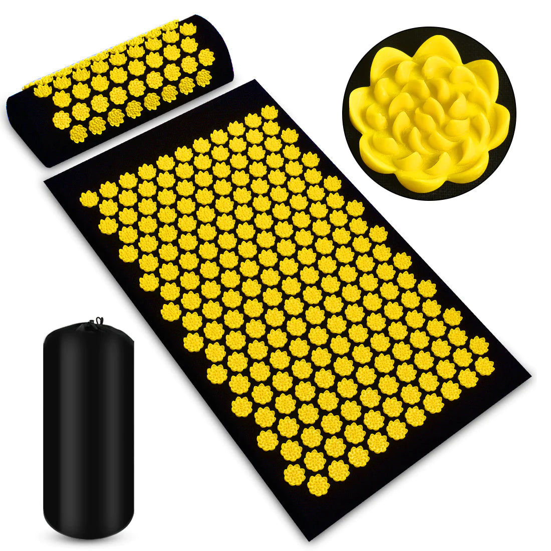 Acupressure Relief Mat and Pillow Kit