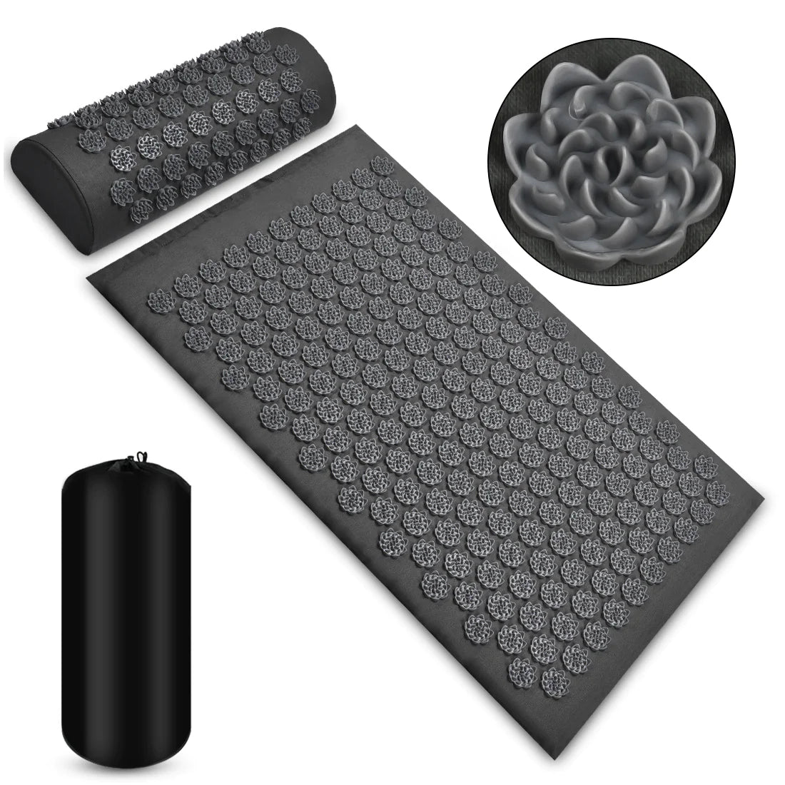 Acupressure Relief Mat and Pillow Kit