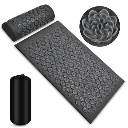 Acupressure Relief Mat and Pillow Kit