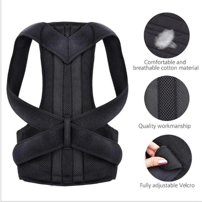 PosturePro Adjustable Back & Shoulder Support Brace