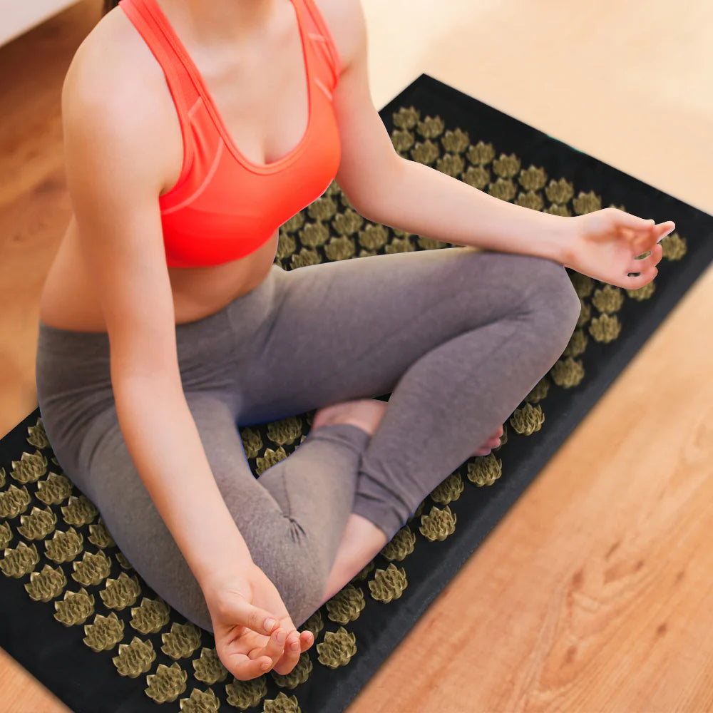 Acupressure Relief Mat and Pillow Kit