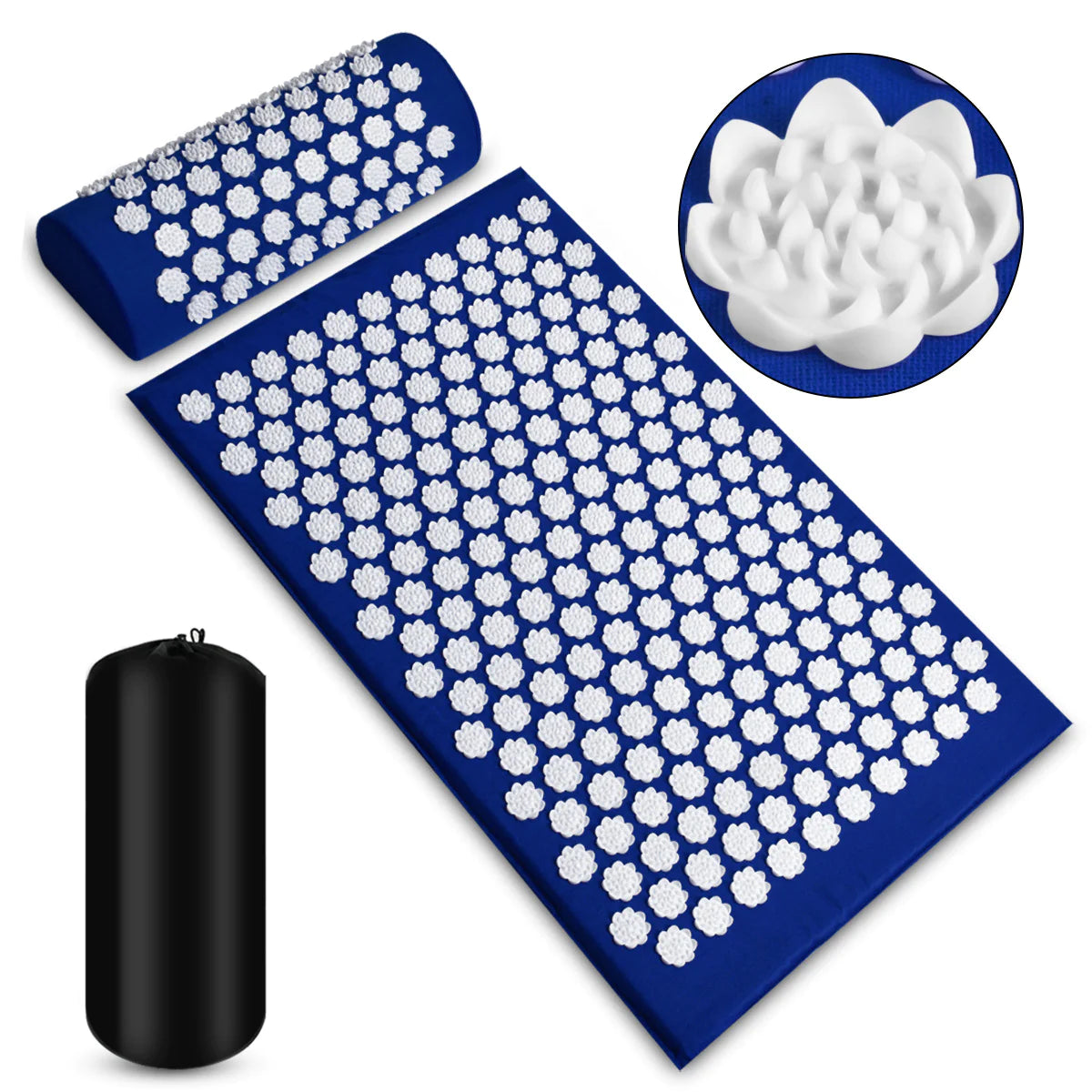 Acupressure Relief Mat and Pillow Kit