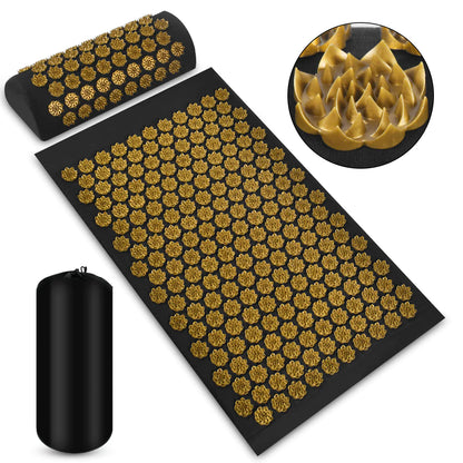 Acupressure Relief Mat and Pillow Kit